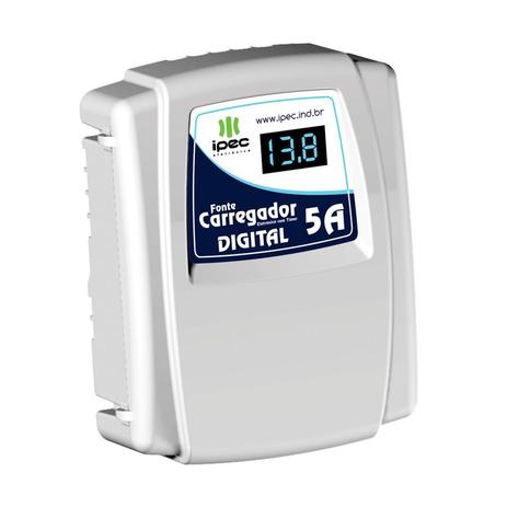 Fonte Carregador Eletrônica com Timer Digital 5A Ipec. Menor preço em Fonte Carregador Eletrônica com Timer Digital 5A Ipec.