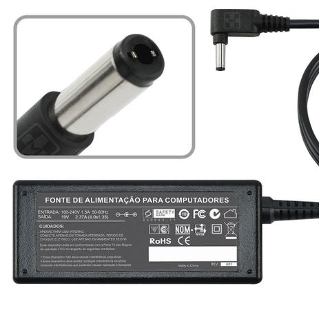 Fonte Carregador Para Asus Ultrabook Zenbook Ux32a 19v 2,37a MM 669 Menor preço em Fonte Carregador Para Asus Ultrabook Zenbook Ux32a 19v 2,37a MM 669