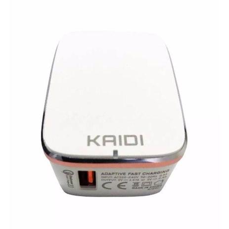 Fonte Carregador Parede Usb Turbo Kaidi Kd-101 3.0a Original Menor preço em Fonte Carregador Parede Usb Turbo Kaidi Kd-101 3.0a Original
