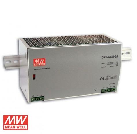 Fonte Chaveada 480W 110/220VCA DRP-480S-24 - MEAN WELL Menor preço em Fonte Chaveada 480W 110/220VCA DRP-480S-24 - MEAN WELL