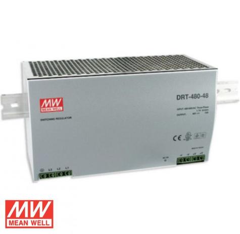 Fonte chaveada 480w 340-550vca drt-480-24 - mean well Menor preço em Fonte chaveada 480w 340-550vca drt-480-24 - mean well