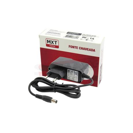 Fonte Chaveada 9V-1A - Mxt Menor preço em Fonte Chaveada 9V-1A - Mxt