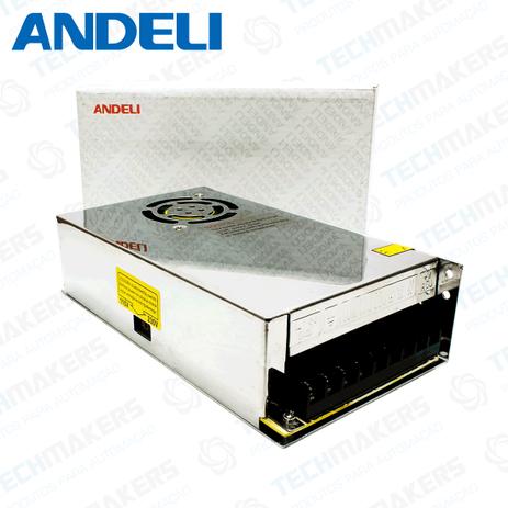 Fonte Chaveada Bivolt - 24V 14.5A 350W - Andeli - MS-350-24 Menor preço em Fonte Chaveada Bivolt - 24V 14.5A 350W - Andeli - MS-350-24