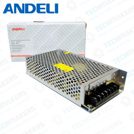 Menor preço em Fonte Chaveada Bivolt - 24V 8A 200W - Andeli - MS-200-24