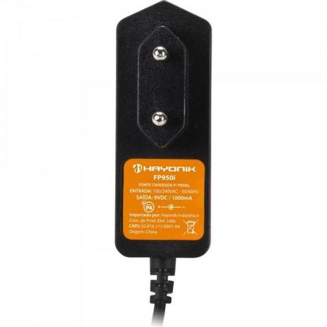 Fonte Chaveada p/ 4 Pedais 9v DC 1A P4 CFP950I Preto HAYONIK Menor preço em Fonte Chaveada p/ 4 Pedais 9v DC 1A P4 CFP950I Preto HAYONIK