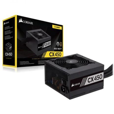 Fonte Corsair 450W CX450 80 Plus Bronze CP-9020120-WW Menor preço em Fonte Corsair 450W CX450 80 Plus Bronze CP-9020120-WW