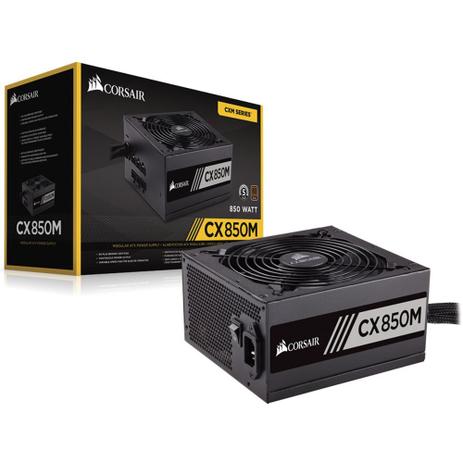Fonte Corsair ATX CX 85M, 850W 80 Plus Bronze CP-9020099-WW, 110/220V, Sem Cabo de Força Menor preço em Fonte Corsair ATX CX 85M, 850W 80 Plus Bronze CP-9020099-WW, 110/220V, Sem Cabo de Força