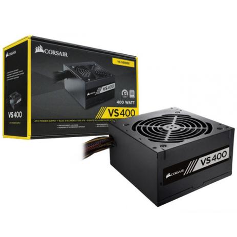 Fonte Corsair ATX VS400 80 Plus White 400W , 12V, 110/220V, Sem Cabo de Força Menor preço em Fonte Corsair ATX VS400 80 Plus White 400W , 12V, 110/220V, Sem Cabo de Força