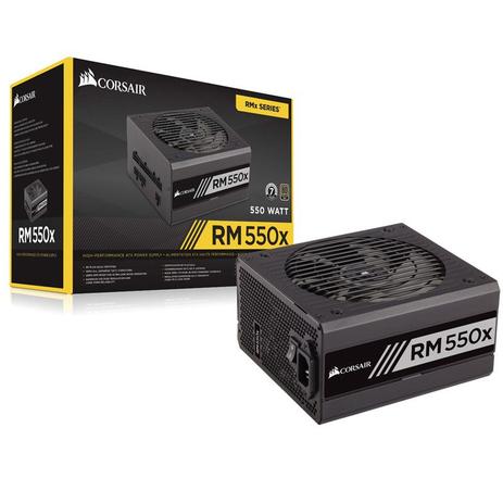 Fonte Corsair CP-9020090-WW ATX 550W RM550X Full Modular 80 Plus Gold Menor preço em Fonte Corsair CP-9020090-WW ATX 550W RM550X Full Modular 80 Plus Gold