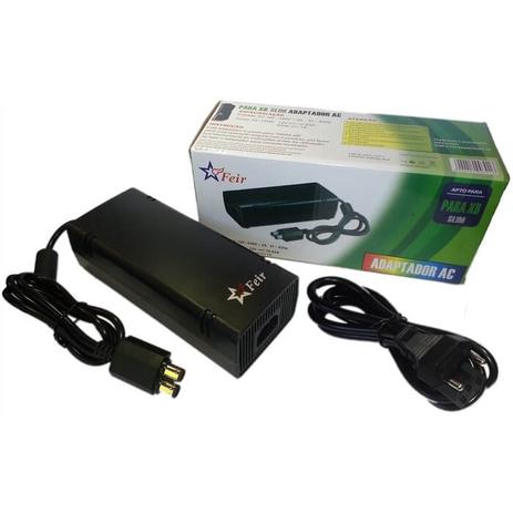 Fonte De Alimentação Ac Adaptador Carregador Bivolt 110 V-240V Para Xbox 360 Slim FEIR FR-301 Menor preço em Fonte De Alimentação Ac Adaptador Carregador Bivolt 110 V-240V Para Xbox 360 Slim FEIR FR-301