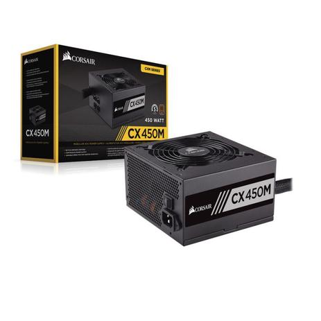 Fonte de Alimentação ATX CXM 450W Corsair 80 Plus Bronze Semi-Modular CP-9020101-WW Menor preço em Fonte de Alimentação ATX CXM 450W Corsair 80 Plus Bronze Semi-Modular CP-9020101-WW