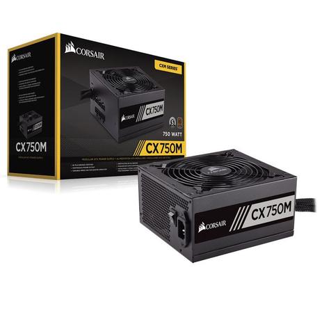 Fonte de Alimentação ATX CXM 750W Corsair 80 Plus Bronze Semi-Modular CP-9020061-WW Menor preço em Fonte de Alimentação ATX CXM 750W Corsair 80 Plus Bronze Semi-Modular CP-9020061-WW