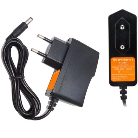 Fonte de Energia 9v para Pedais Hayonik FTZM9i - 1000mA Menor preço em Fonte de Energia 9v para Pedais Hayonik FTZM9i - 1000mA