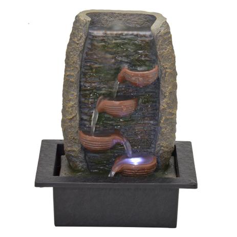 Fonte Decorativa 127v com Led 32cm Cascata Espressione Menor preço em Fonte Decorativa 127v com Led 32cm Cascata Espressione