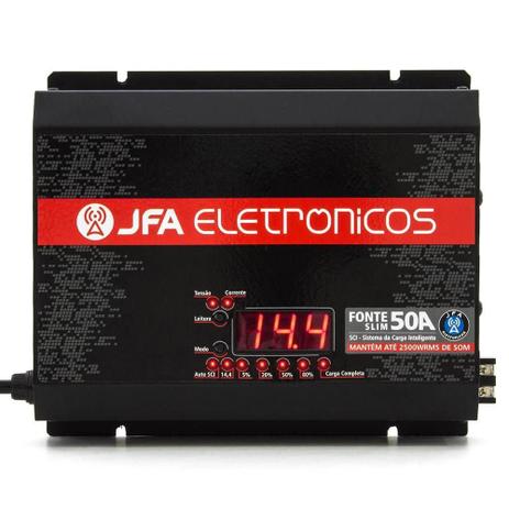 Fonte Digital Slim Jfa 50a Sci Bivolt Voltímetro Carregador Menor preço em Fonte Digital Slim Jfa 50a Sci Bivolt Voltímetro Carregador