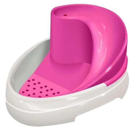 Fonte e bebedouro Purificador de água para cães e gatos Rosa - Raia Pet Menor preço em Fonte e bebedouro Purificador de água para cães e gatos Rosa - Raia Pet