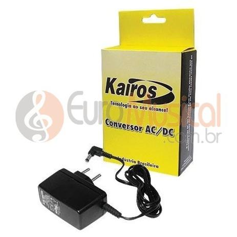 Fonte Kairos Pedal/Pedaleira 9V 2A (C-) Menor preço em Fonte Kairos Pedal/Pedaleira 9V 2A (C-)