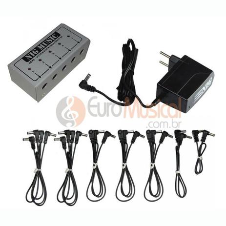 Fonte Nig Estabilizada 9v com 12 saidas Cinza Menor preço em Fonte Nig Estabilizada 9v com 12 saidas Cinza