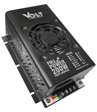 Fonte Nobreak Full Power 200W / 24V / 7A - 500mA / 27,5VDC - Volt Menor preço em Fonte Nobreak Full Power 200W / 24V / 7A - 500mA / 27,5VDC - Volt