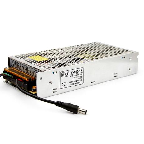 Fonte para Fita LED - AC/DC 110240VAC 50/60Hz 10A - Mxt Menor preço em Fonte para Fita LED - AC/DC 110240VAC 50/60Hz 10A - Mxt