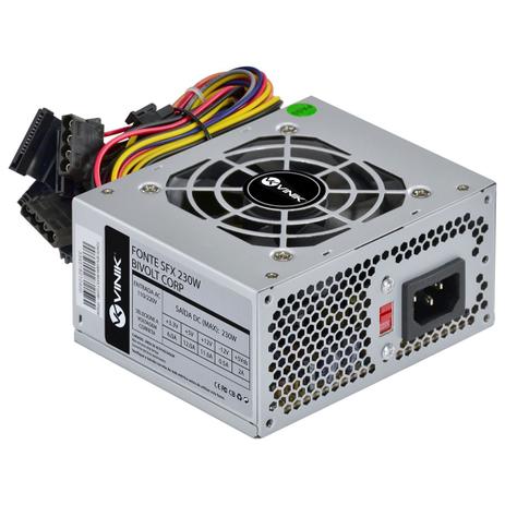 Fonte para Gabinete Slim Sfx 230w Real Bivolt Corp - Vfs230 - Vinik Menor preço em Fonte para Gabinete Slim Sfx 230w Real Bivolt Corp - Vfs230 - Vinik