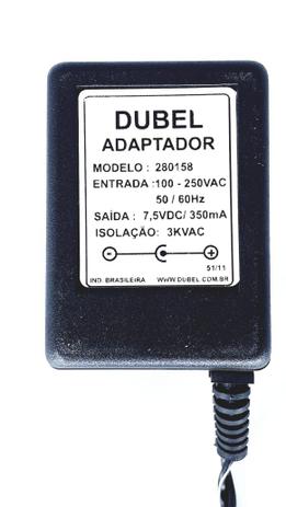 Fonte para telefone Sem fio da Marca Semp Toshiba Modelo FT1922 7,5 V - Dubel Menor preço em Fonte para telefone Sem fio da Marca Semp Toshiba Modelo FT1922 7,5 V - Dubel
