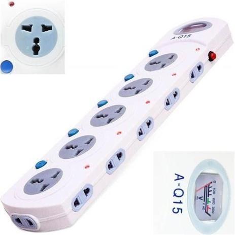 Fonte Régua Estabilizador Extensão -16 Saídas/tomadas Bivolt - Imp Menor preço em Fonte Régua Estabilizador Extensão -16 Saídas/tomadas Bivolt - Imp