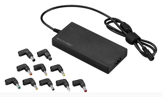 Fonte Universal Para Notebook Slim Automotivo 90W/ 12 Conectores Multilaser - CB075 Menor preço em Fonte Universal Para Notebook Slim Automotivo 90W/ 12 Conectores Multilaser - CB075
