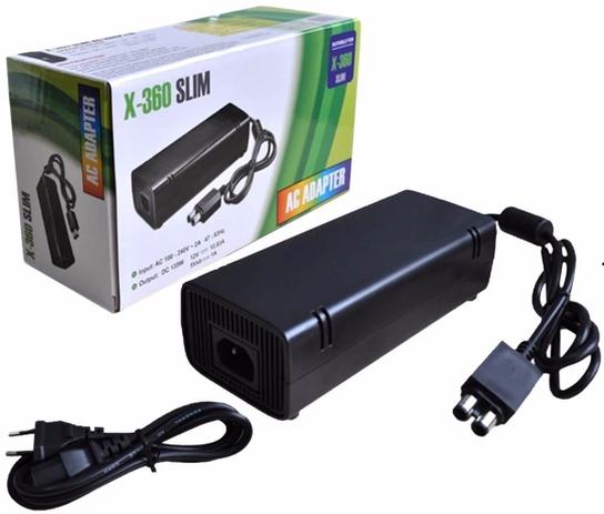 Fonte Xbox 360 Super Slim Bivolt 110/220V - Dex Menor preço em Fonte Xbox 360 Super Slim Bivolt 110/220V - Dex