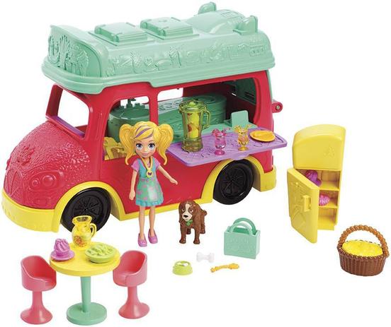 Menor preço em Food Truck 2 em 1 Da Polly Pocket - Mattel GDM20