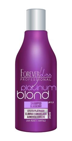 Forever Liss Platinum Blond - Shampoo Matizador Blueberry 300ml Menor preço em Forever Liss Platinum Blond - Shampoo Matizador Blueberry 300ml