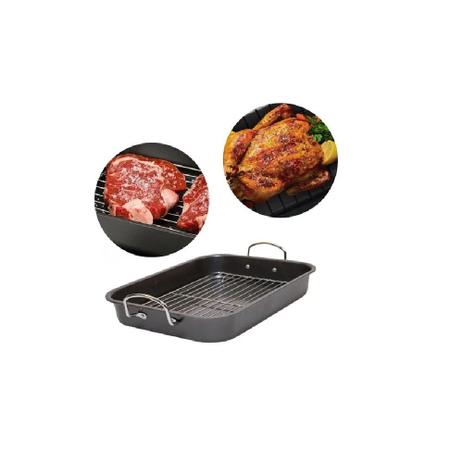 Forma Assadeira antiaderente Com Grelha Inox 39cm X 28cm X 5,6-Doupan Menor preço em Forma Assadeira antiaderente Com Grelha Inox 39cm X 28cm X 5,6-Doupan