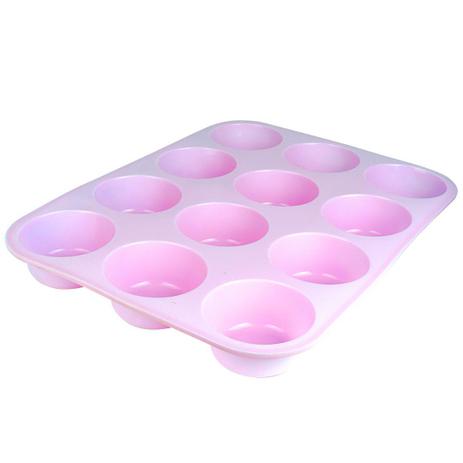 Forma Assadeira De Silicone P/ Cupcake Muffin C/12 Cavidades - 123 Util Menor preço em Forma Assadeira De Silicone P/ Cupcake Muffin C/12 Cavidades - 123 Util
