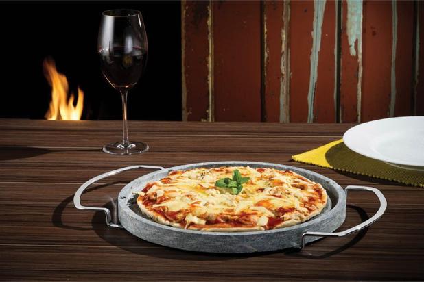 Forma Assadeira para Pizza em Pedra Sabão Redonda - 32,5Cm - Hara Menor preço em Forma Assadeira para Pizza em Pedra Sabão Redonda - 32,5Cm - Hara