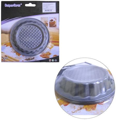 Forma de aco carbono para mini bolo kit com 3 pecas - Blessed Menor preço em Forma de aco carbono para mini bolo kit com 3 pecas - Blessed