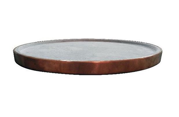 Forma de pizza em pedra sabão de 35 cm sem alças e com aro - Minas pedra sabão Menor preço em Forma de pizza em pedra sabão de 35 cm sem alças e com aro - Minas pedra sabão