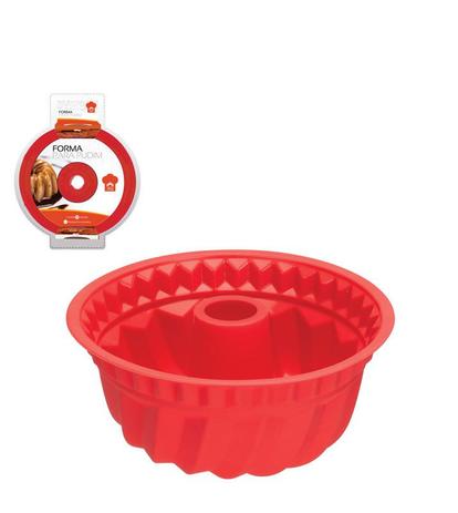 Forma De Silicone Para Bolo/ Pudim/ Manjar - Capricho Menor preço em Forma De Silicone Para Bolo/ Pudim/ Manjar - Capricho