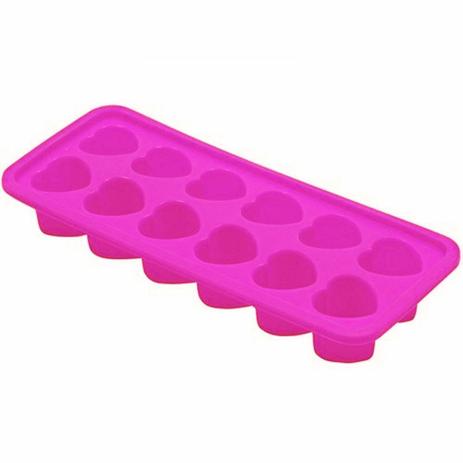 Forma em Silicone para Bombons com 12 Cavidades Formato Coracao Rosa Fuxing Menor preço em Forma em Silicone para Bombons com 12 Cavidades Formato Coracao Rosa Fuxing