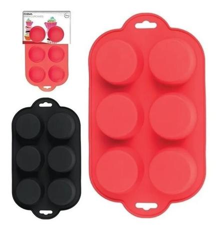 Forma P/cupcake Muffin Petit Gatea De Silicone 6 Cavidades - Quality House Menor preço em Forma P/cupcake Muffin Petit Gatea De Silicone 6 Cavidades - Quality House