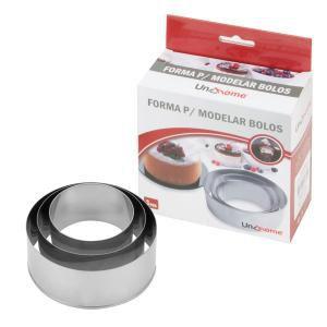 Forma Para Modelar Bolos e Doces Com 3 Tamanhos - Uny home Menor preço em Forma Para Modelar Bolos e Doces Com 3 Tamanhos - Uny home