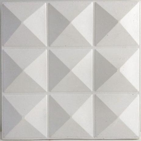 Forma Piramide Borracha E Plastico Placa Gesso Lindissimo