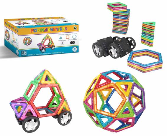 Formas Magnética, Blocos Magnético Brinquedo Educativo Com imãs de neodímio - Dican é boa?