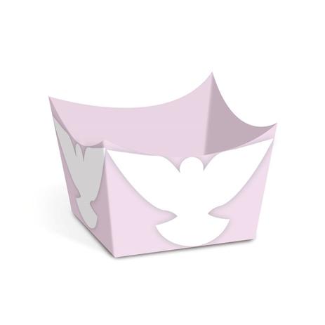 Forminha Cachepot para Doces Rosa Batismo 24 unidades Cromus Menor preço em Forminha Cachepot para Doces Rosa Batismo 24 unidades Cromus