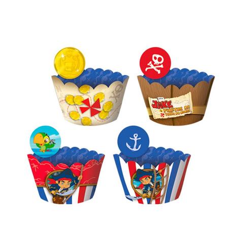 Forminha Wrapper para Cupcake Jake e os Piratas da Terra do Nunca 12 unidades Regina Festas Menor preço em Forminha Wrapper para Cupcake Jake e os Piratas da Terra do Nunca 12 unidades Regina Festas