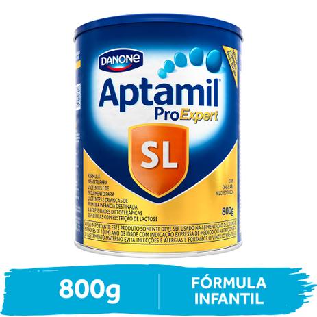 Fórmula Infantil Aptamil Sem Lactose 800g - Danone Menor preço em Fórmula Infantil Aptamil Sem Lactose 800g - Danone
