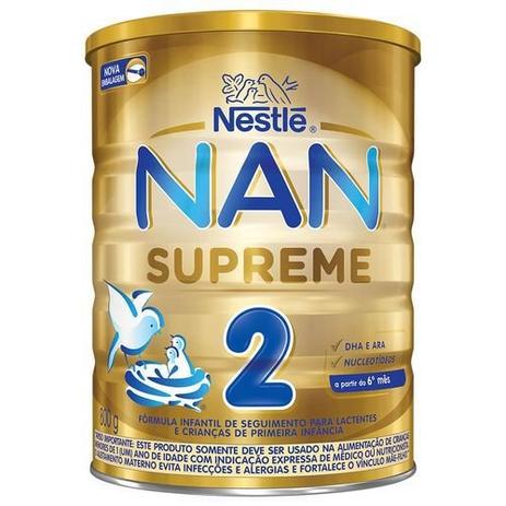 Fórmula Infantil NAN Supreme 2 - Lata com 800g - Nestlé Menor preço em Fórmula Infantil NAN Supreme 2 - Lata com 800g - Nestlé