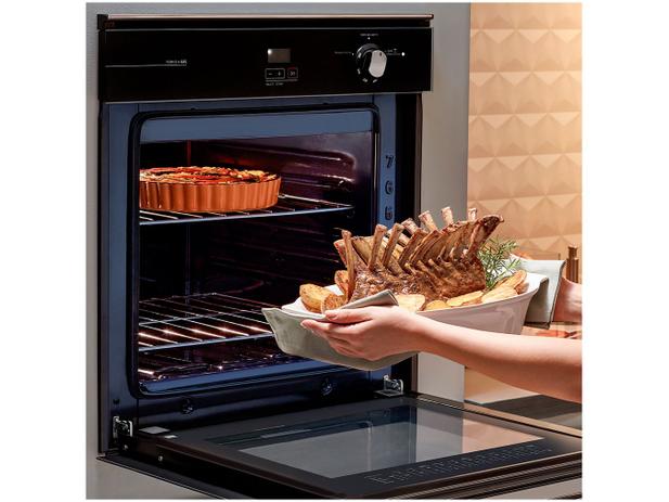 Forno a Gás de Embutir Brastemp Grill com Timer – Touch 78L Preto BOA84 AERNA