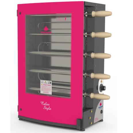 Forno Assador Rotativo Elétrico PRR-051EG2 Color Style com 5 Espetos 220V Progás Menor preço em Forno Assador Rotativo Elétrico PRR-051EG2 Color Style com 5 Espetos 220V Progás