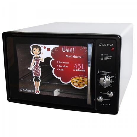 Forno Elétrico 45L Du Chef Safanelli 127V Branco Menor preço em Forno Elétrico 45L Du Chef Safanelli 127V Branco