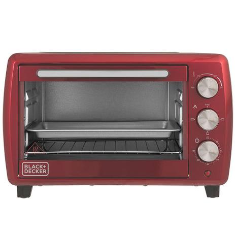 Forno Elétrico Black Decker Vermelho 21L FT21V-B2 1500W 220V Menor preço em Forno Elétrico Black Decker Vermelho 21L FT21V-B2 1500W 220V